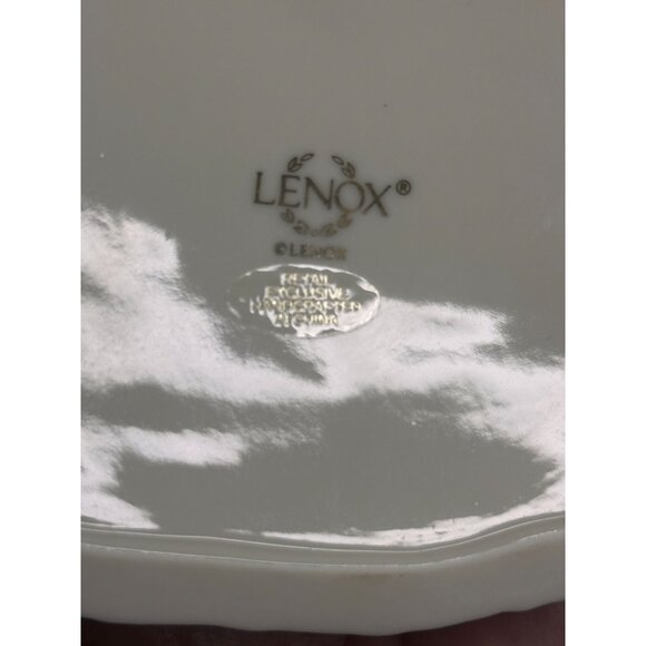 Two 2004 Lenox Fine Ivory Easter Bunny Egg Cup Basket Spring Tulips - Picture 2 of 14